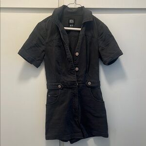 BOG Gray Denim Romper